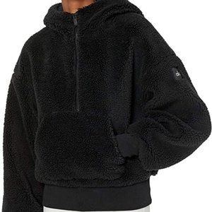 Alo Half Zip Streetside Hoodie - XS - Black